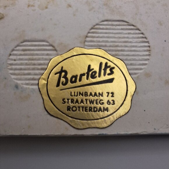 Holland Blue Tile Coaster Windmill Bartelts Rotterdam Square Dutch Vintage - Picture 6 of 7